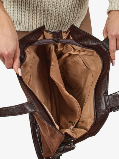 Dámská shopper kabelka eko semišová Daverna