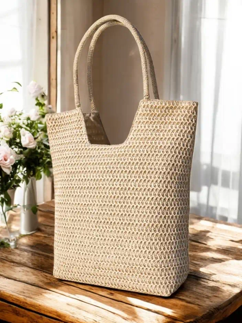 Royalfashion Велика жіноча солом’яна сумка на літо