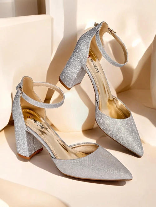 Royalfashion Жіночі блискучі туфлі на підборі Noratt