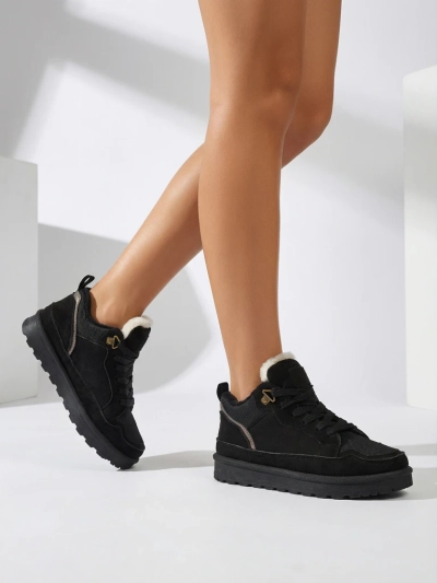 Кросівки Жіночі Diana Чорні Замшеві Зручні на Зиму