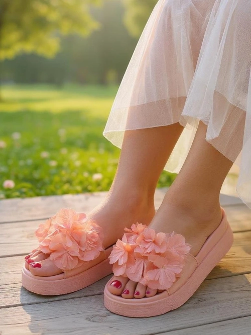 Royalfashion Жіночі сандалі з маленькими квітами Freesia