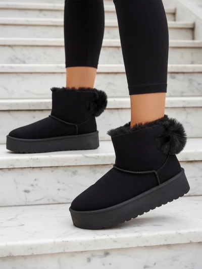 Royalfashion Dámské boty a'la snow boots in black Goroggo