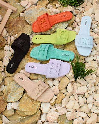 Жіночі шльопанці Royalfashion Mint з пряжкою Rydr