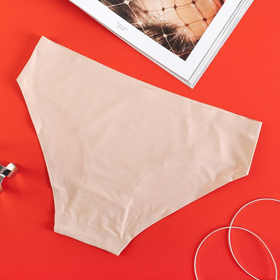 Dámské béžové kalhotky, bezešvé kalhotky - Spodní prádlo