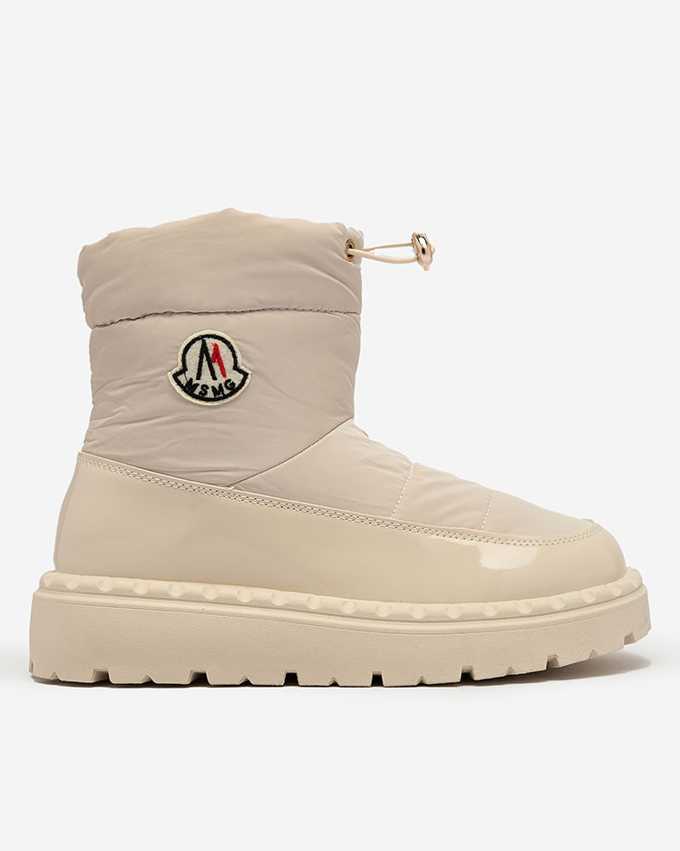 Royalfashion Dámské sněhule v krémové barvě Ireda