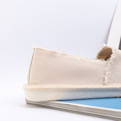 Béžové espadrilky pro ženy s výřezy Riev - Obuv