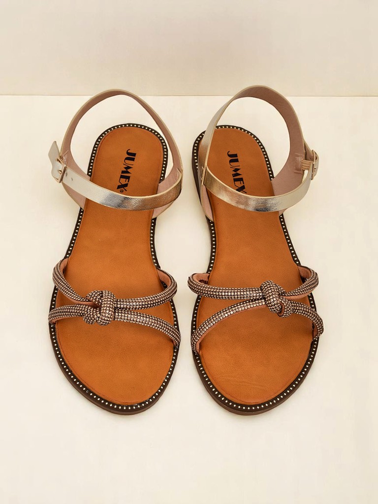 Royalfashion Dámské sandály s ozdobnými цирконии Bella Shine