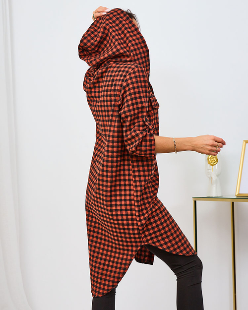 Сукня жіноча в клітинку Royalfashion Orange