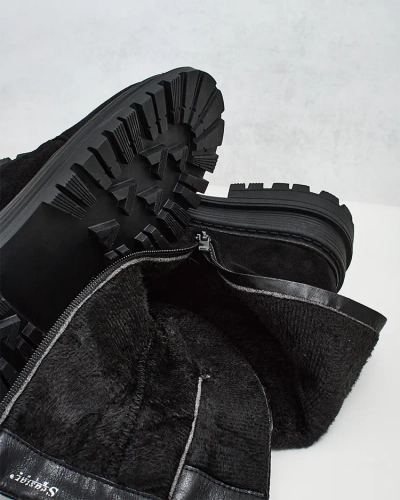 Royalfashion Dámské kozačky z ekokůže Homni