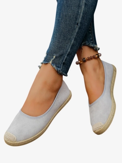 Royalfashion Dámské ekologické semišové espadrilky Aroles