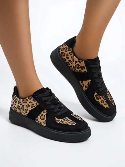 Royalfashion Dámské sportovní tenisky s leopardím vzorem Big Cat