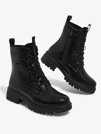 Еко шкіряні шнуровані жіночі ботильйони Nometa