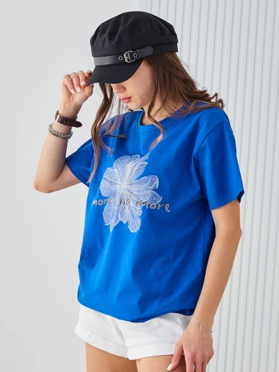 Royalfashion Жіночий бавовняний футболка Більше і більше