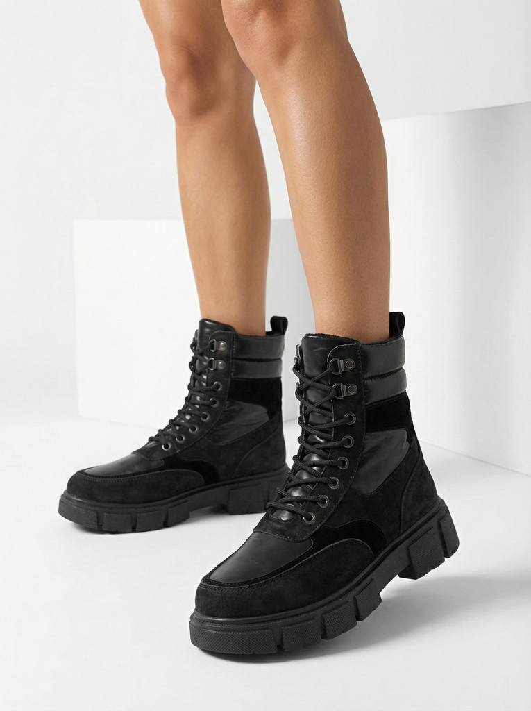 Černé dámské zateplené boty Kasemi- Footwear