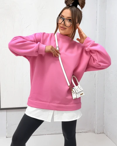 Royalfashion Bavlněná dámská mikina s odnímatelným spodním dílem