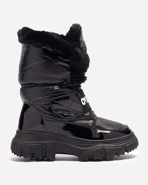 Черевики жіночі на плоскій підошві чорного кольору Sapollo- Взуття