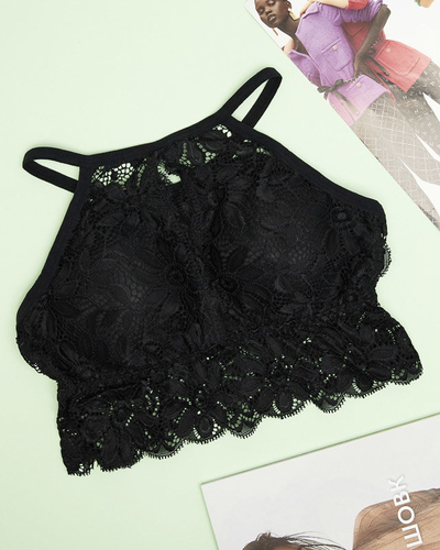 Dámská černá krajková podprsenka bralette - Spodní prádlo