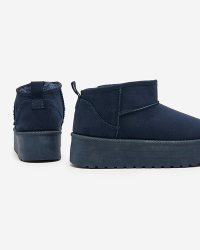 Royalfashion Navy blue krátké dámské boty a'la snow boots Teritsi