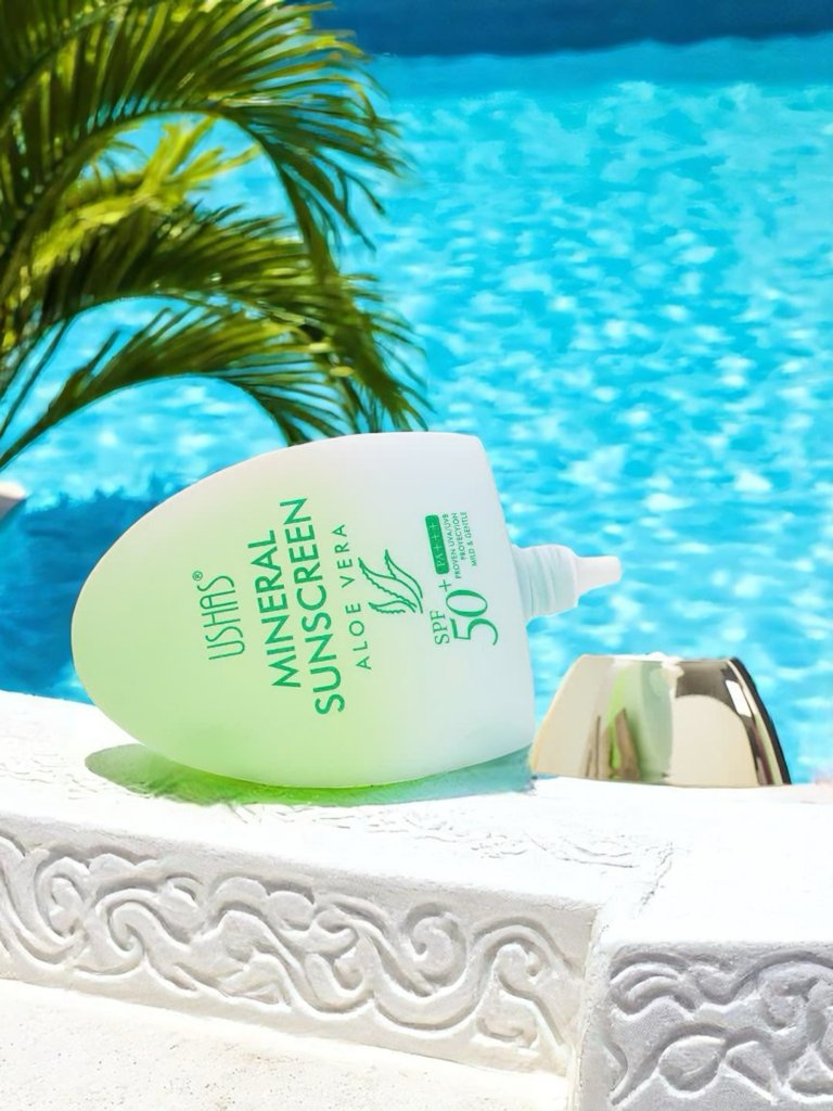 USHAS Silně hydratační opalovací krém s aloe SPF 50