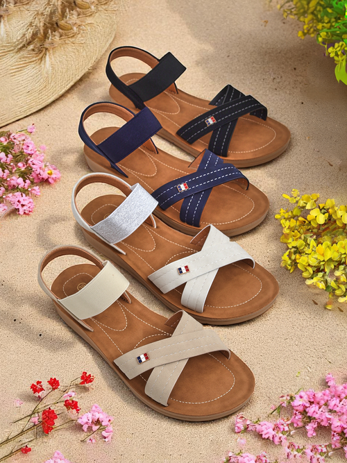 Royalfashion жіночі сандалі на еластичних ремінцях Zerefis