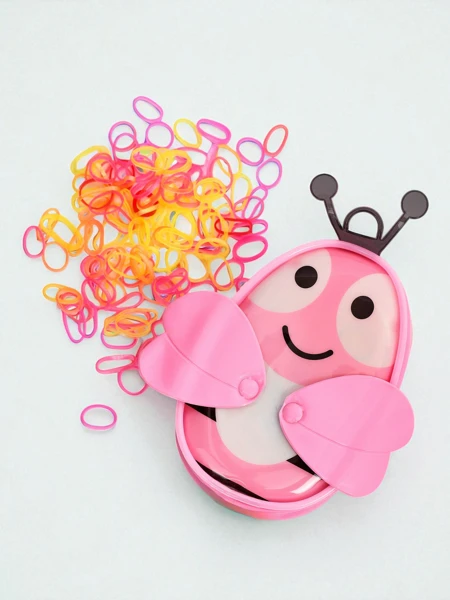 Royalfashion Vícebarevné silikonové gumičky Včelka