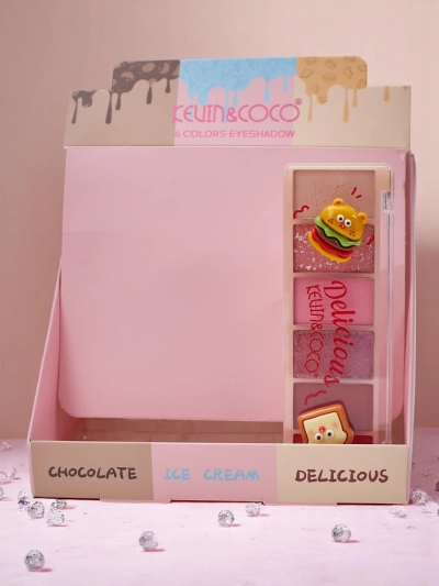 Kevin&Coco Paleta 6 očních stínů s třpytkami Delicious