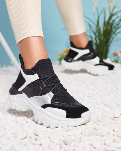 Жіночі біло-чорні спортивні кросівки Ziragga- Footwear