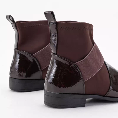 OUTLET Темно-коричневі жіночі ботильйони Jorena - Shoes