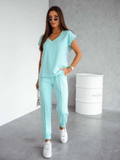 Royalfashion Dámský bavlněný casual set s krátkými rukávy