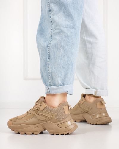 OUTLET Світло-коричневі спортивні кеди жіночі Bayart - Взуття