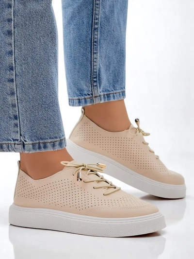 Royalfashion Dámské perforované šněrovací sportovní boty Vaned