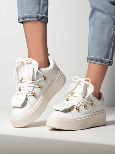 Royalfashion Dámské sneakers s dekorativním jazykem Domatories