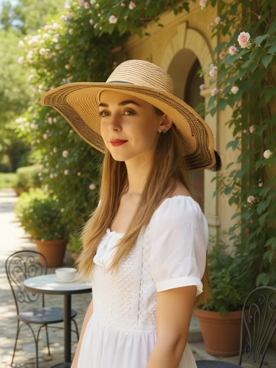 Royalfashion Dámský slaměný klobouk Rionnav