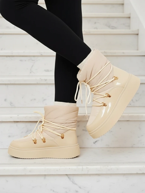 Жіночі снігоступи Royalfashion кремового кольору Dabenda