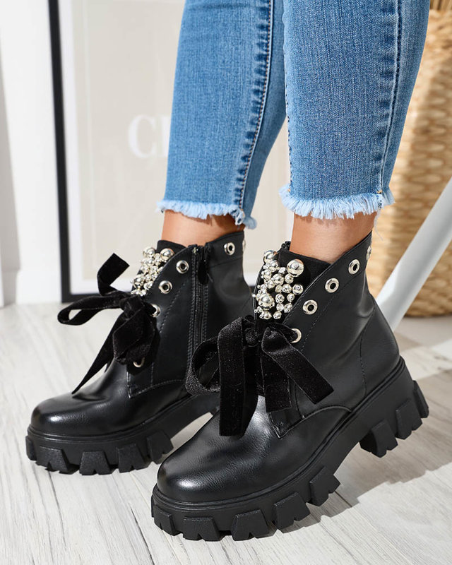 Černé dámské boty Selpo- Workers Shoes