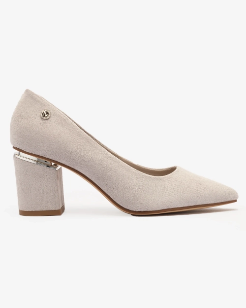 Royalfashion Світло-сірі жіночі туфлі-човники Nanly