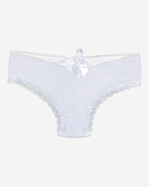 Royalfashion Білі жіночі бюстгальтери-брифи