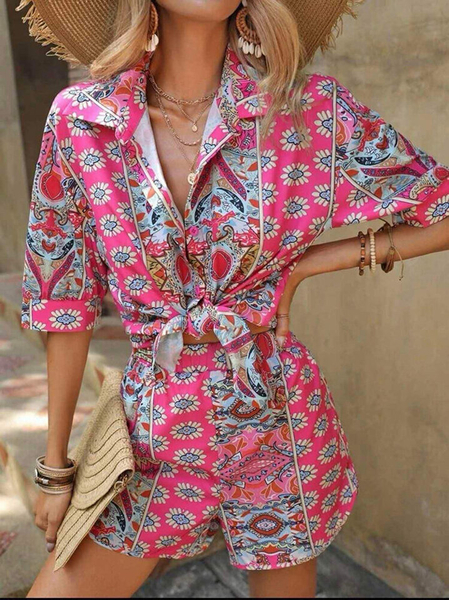 Royalfashion Vzorovaný dámský komplet