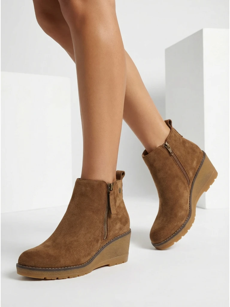 Dámské kotníkové boty na klínku Zarrico