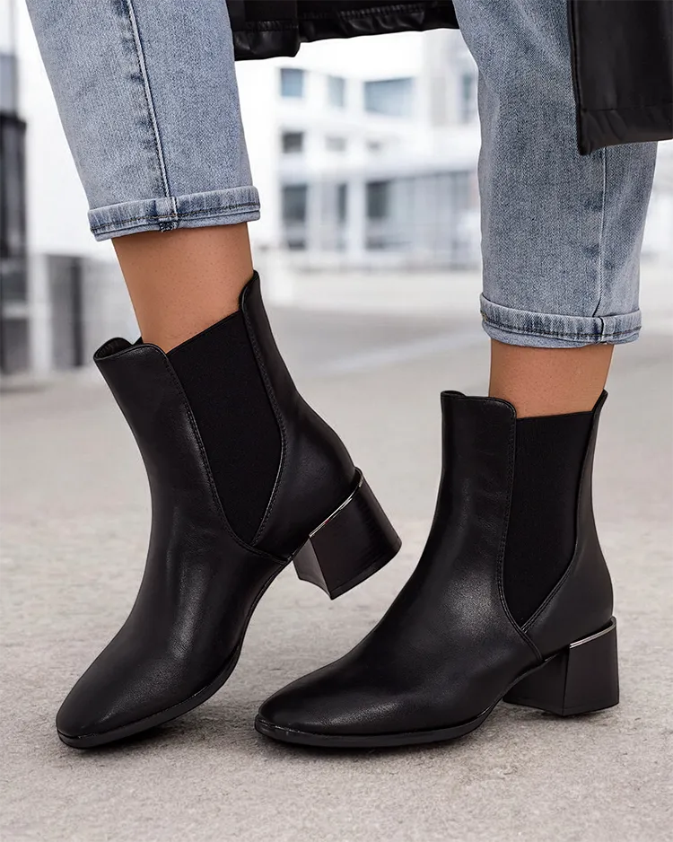 Dámské kotníkové boty s nízkým podpatkem Royalfashion Eterra