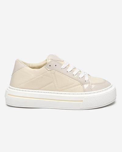 Béžové dámské sportovní tenisky Smaqo - Obuv