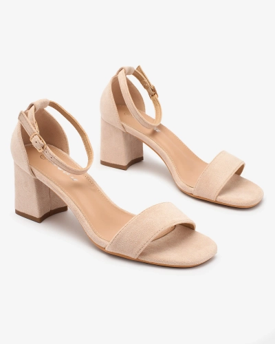 Royalfashion Béžové dámské sandály Kulcad post