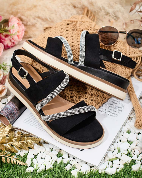 Royalfashion Жіночі босоніжки Obissa на низьких підборах