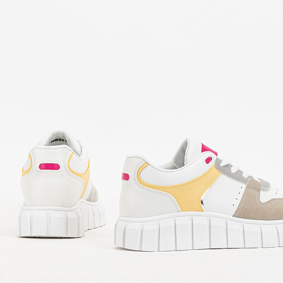 Бежево-білі жіночі кросівки Nortelo