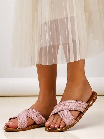 Sandály Royalfashion pro ženy s pletenými popruhy Bornes