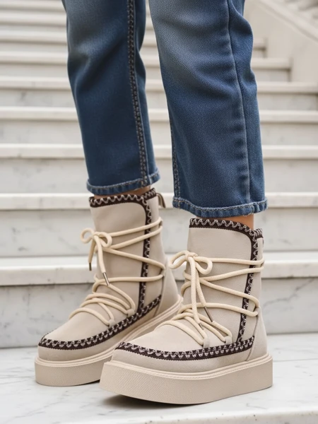 Royalfashion Dámské sněhové boty na šněrování Siozi