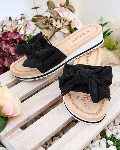 Royalfashion Жіночі шльопанці з бантом Erinner