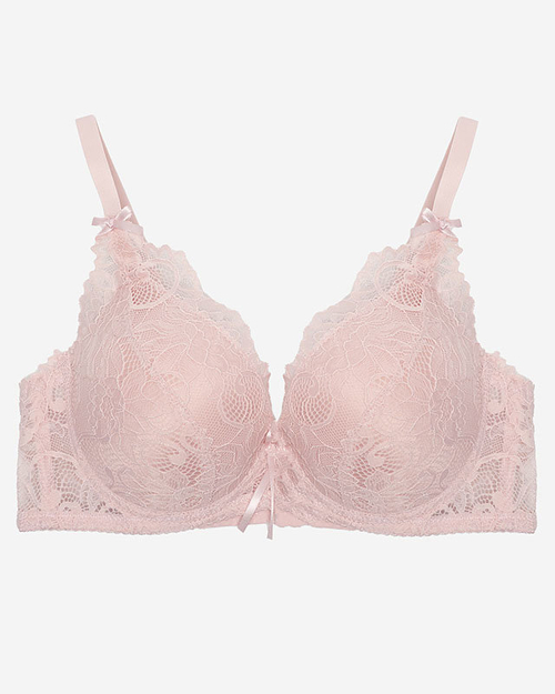 Жіночий бюстгальтер з мереживом рожевого кольору - Нижня білизна