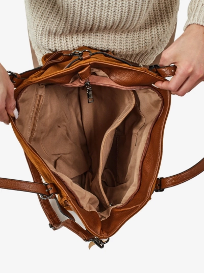 Dámská shopper kabelka eko semišová Daville