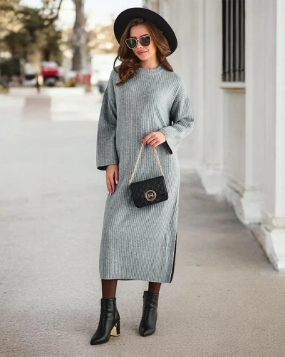 Royalfashion Dlouhý svetr dámský šaty